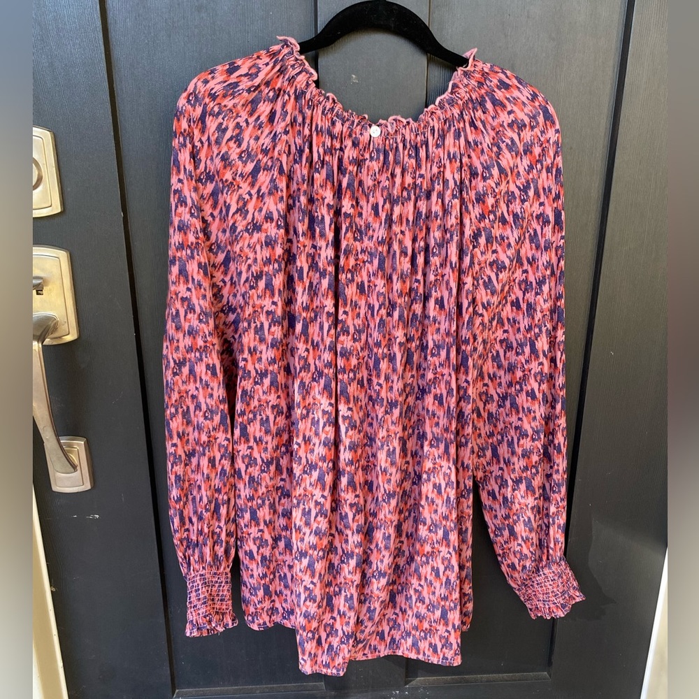 Boho Colorful Peasant Blouse—Large - Picture 3 of 7
